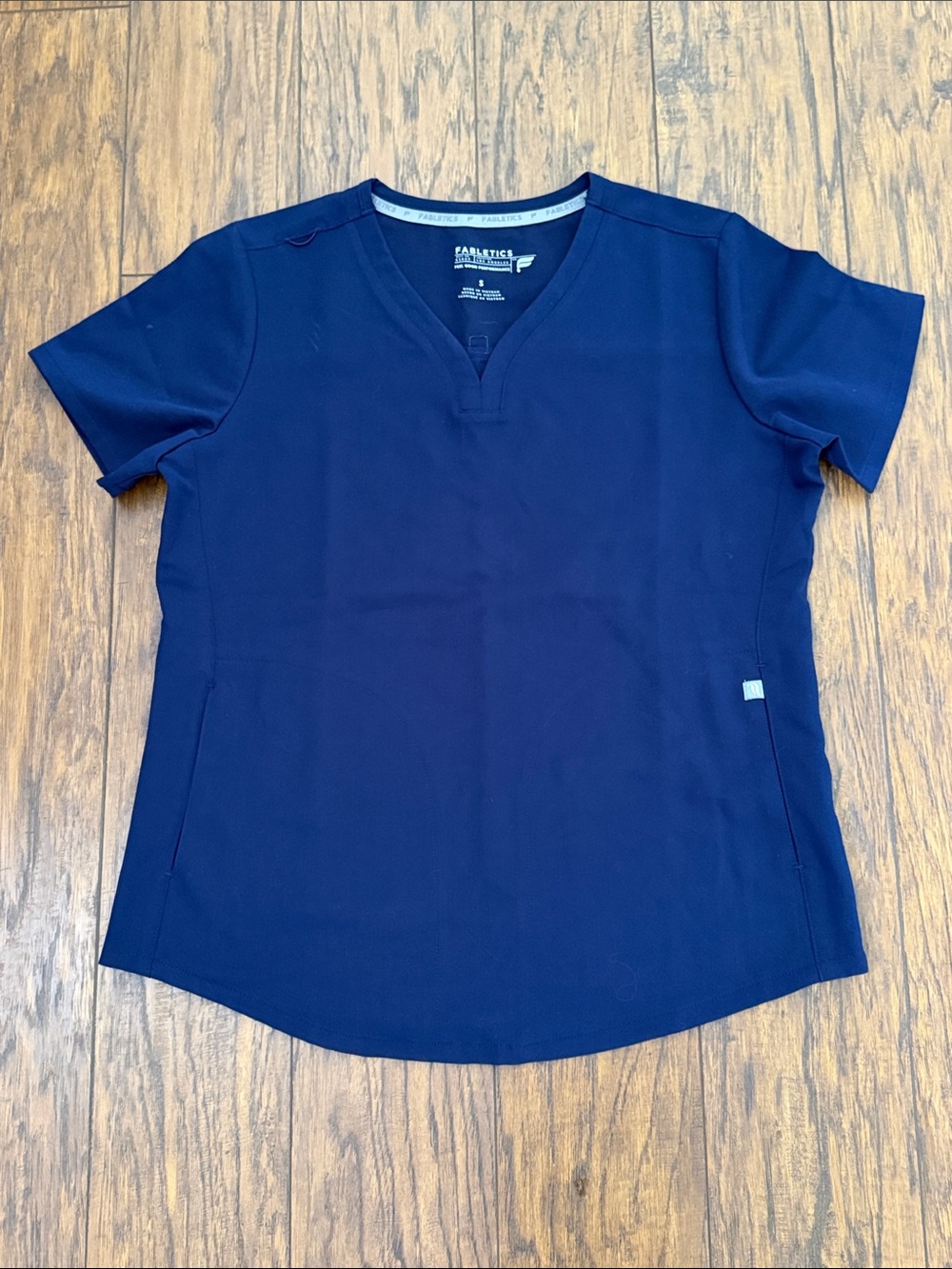 Fabletics  Navy Blue Scrub Top